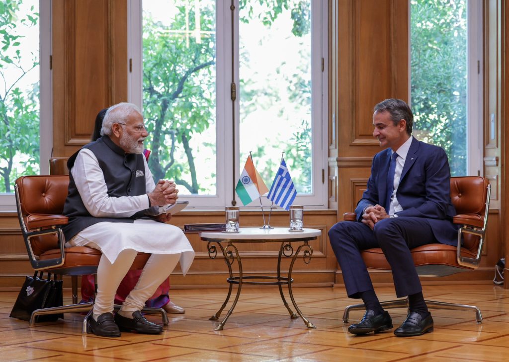 modi-holds-talks-with-greek-pm,-decides-to-upgrade-ties-to-strategic-partnership