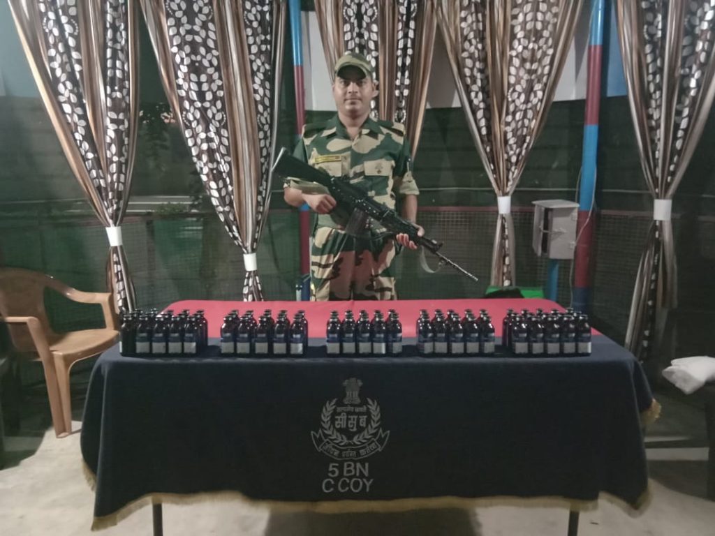 BSF recovers 644 bottles of Phensedyl, one arrested bsf-recovers-644-bottles-of-phensedyl,-one-arrested