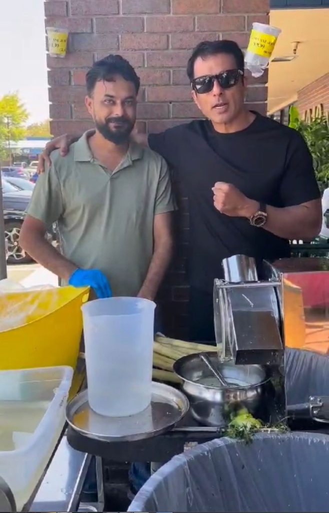 Sonu Sood supports local sugarcane juice business in US sonu-sood-supports-local-sugarcane-juice-business-in-us