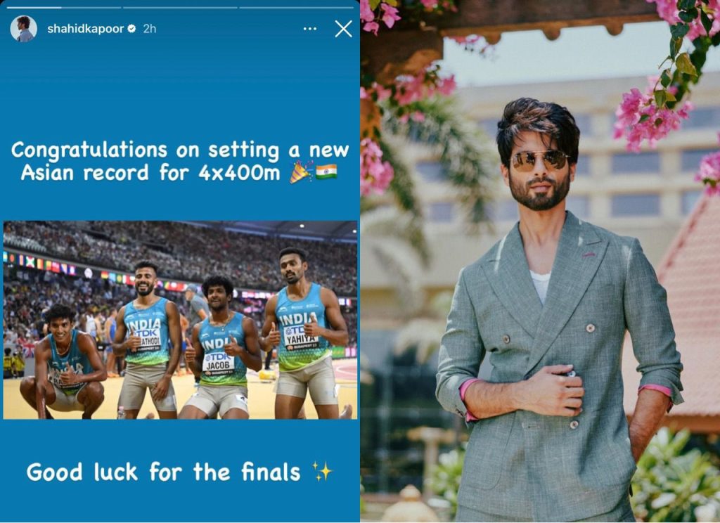 shahid-kapoor-congratulates-indian-men’s-relay-team-on-setting-asian-record