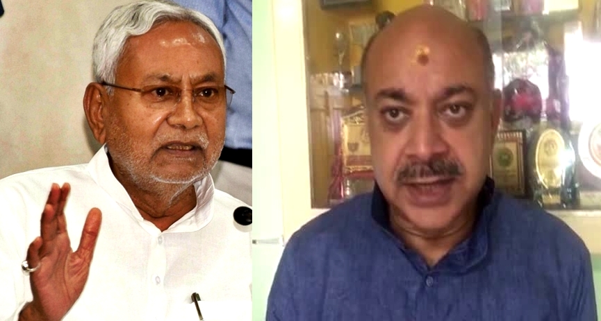 BJP slams Nitish Kumar for violating traffic rule bjp-slams-nitish-kumar-for-violating-traffic-rule