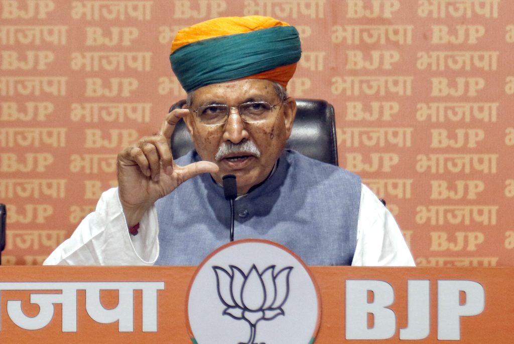 arjun-ram-meghwal-is-corrupt-no.-1,-says-bjp’s-kailash-meghwal