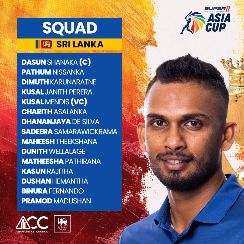 asia-cup-2023:-sri-lanka-name-15-man-squad,-key-players-miss-out-due-to-injuries