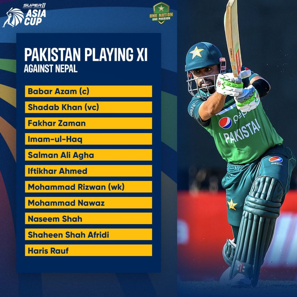 asia-cup:-pakistan-announce-playing-xi-for-tournament-opener-against-nepal