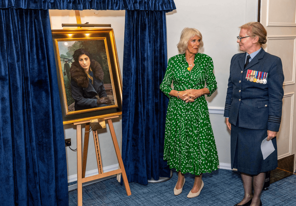 queen-camilla-unveils-portrait-of-indian-origin-british-spy-noor-inayat-khan