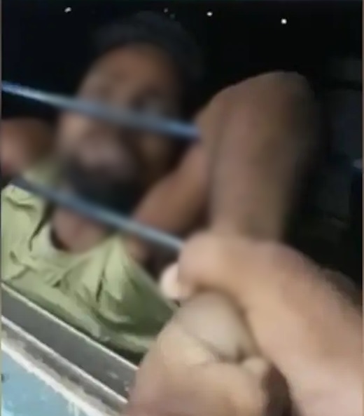 Passengers of intercity express save man dangling from train window in Bihar passengers-of-intercity-express-save-man-dangling-from-train-window-in-bihar