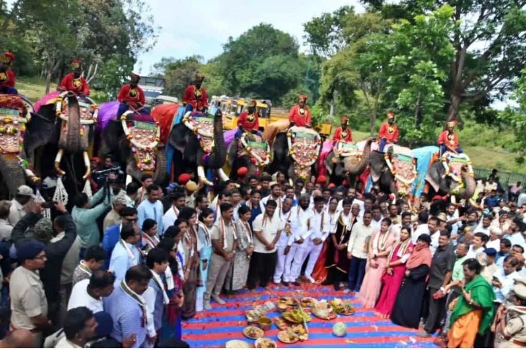 Mysuru Dasara 2023: Majestic march of elephants begins in K’taka mysuru-dasara-2023:-majestic-march-of-elephants-begins-in-k’taka