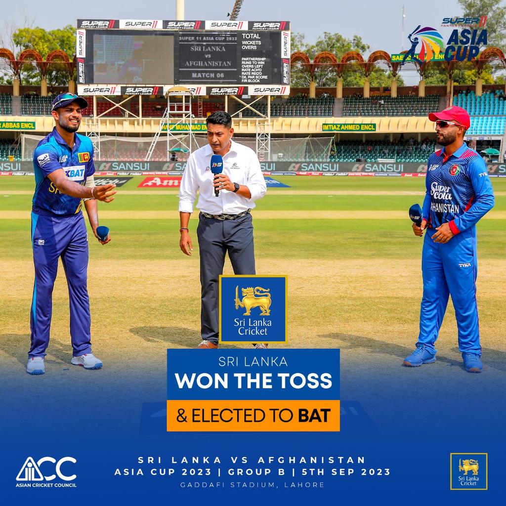 Asia Cup: Sri Lanka win toss, elect to bat first against Afghanistan asia-cup:-sri-lanka-win-toss,-elect-to-bat-first-against-afghanistan