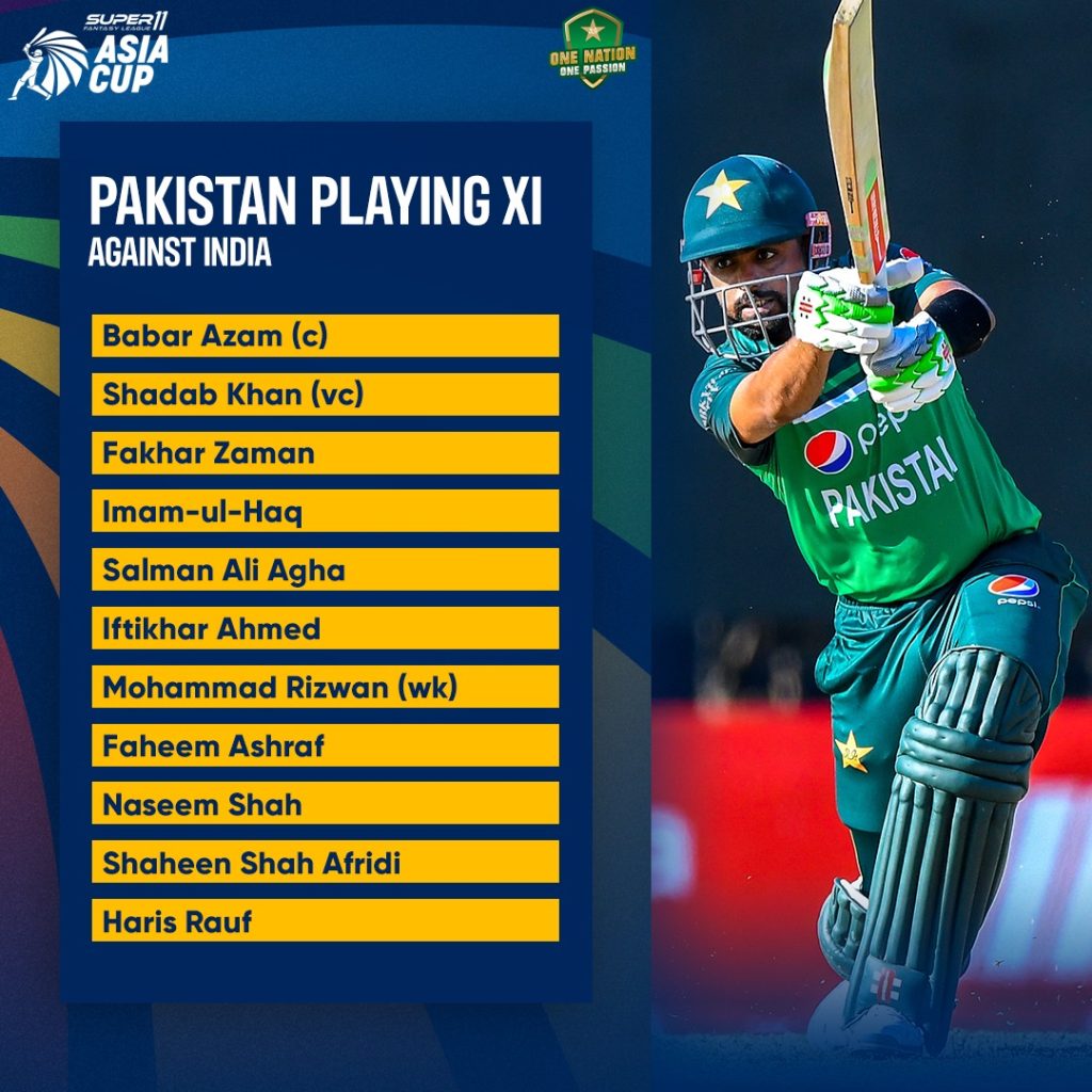 asia-cup:-pakistan-announce-playing-xi-for-india-clash,-pick-four-pacers-for-super-4s-match