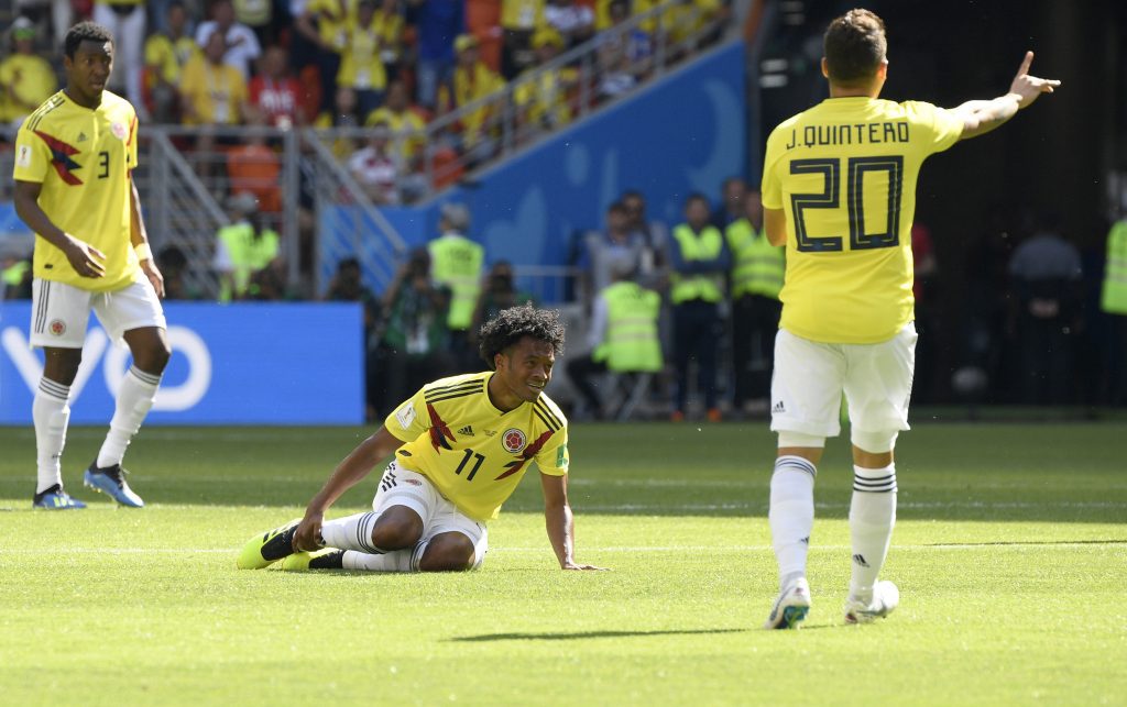 colombia’s-cuadrado-set-to-miss-world-cup-qualifier-against-chile