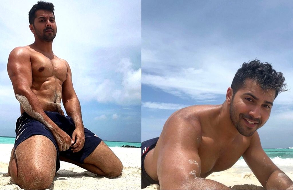 varun-dhawan-flaunts-toned-beach-body;-fans-call-him-‘sandman’