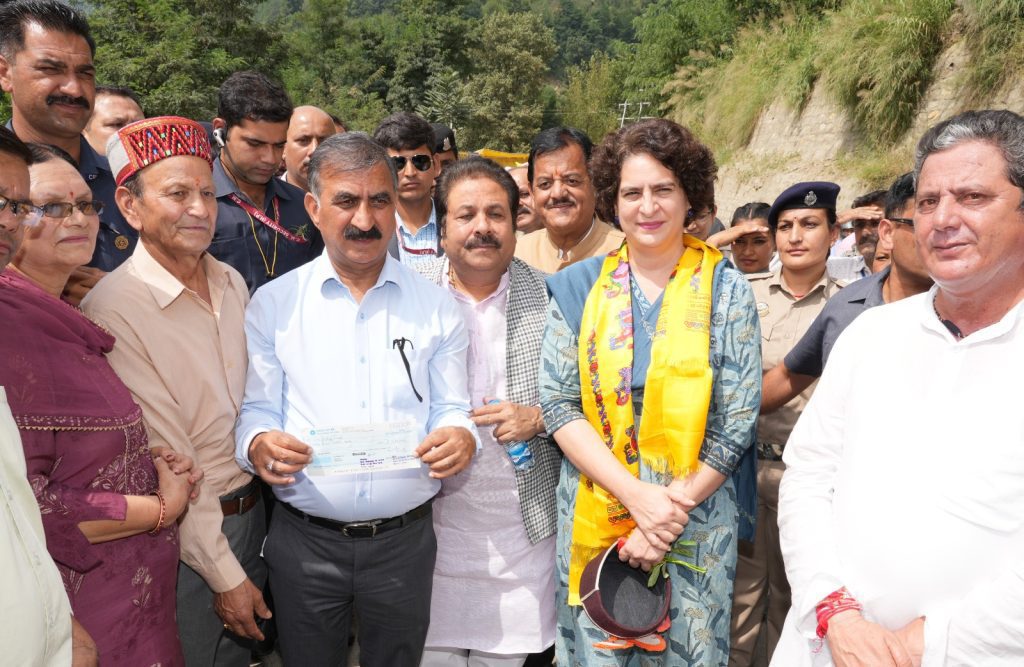 Declare Himachal catastrophe as national disaster: Priyanka to Centre (Ld) declare-himachal-catastrophe-as-national-disaster:-priyanka-to-centre-(ld)