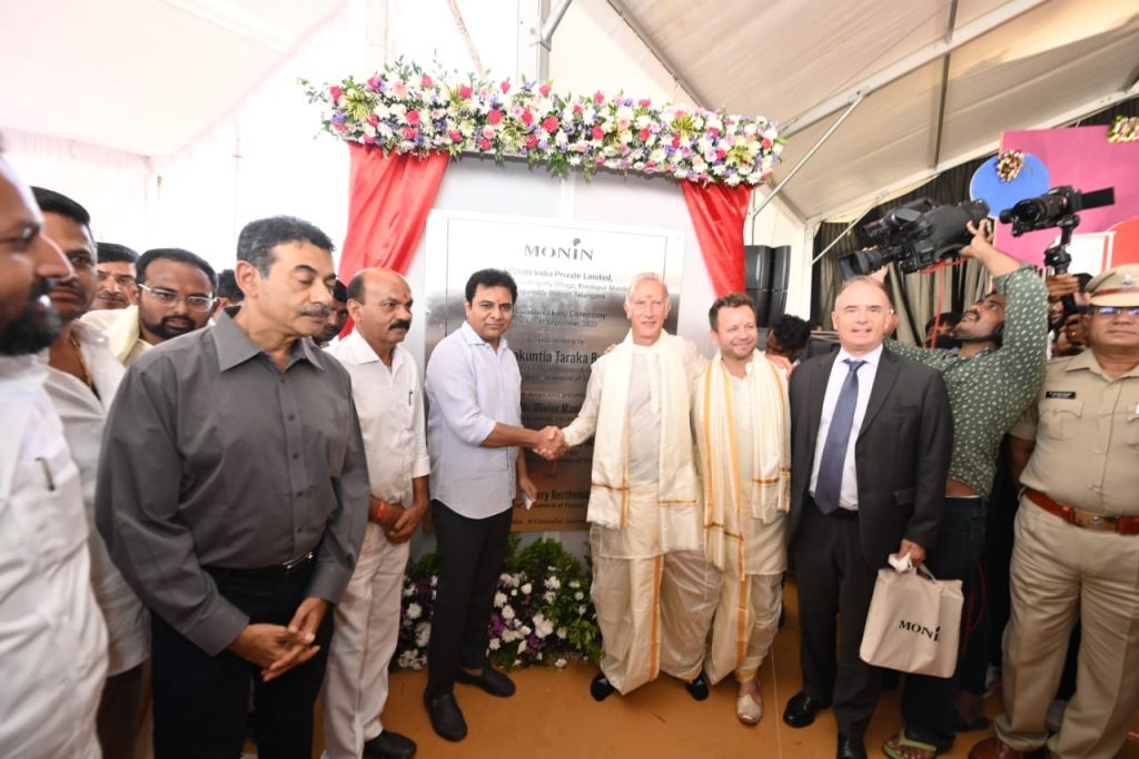 french-firm-monin-launches-work-on-1st-india-plant-in-t’gana