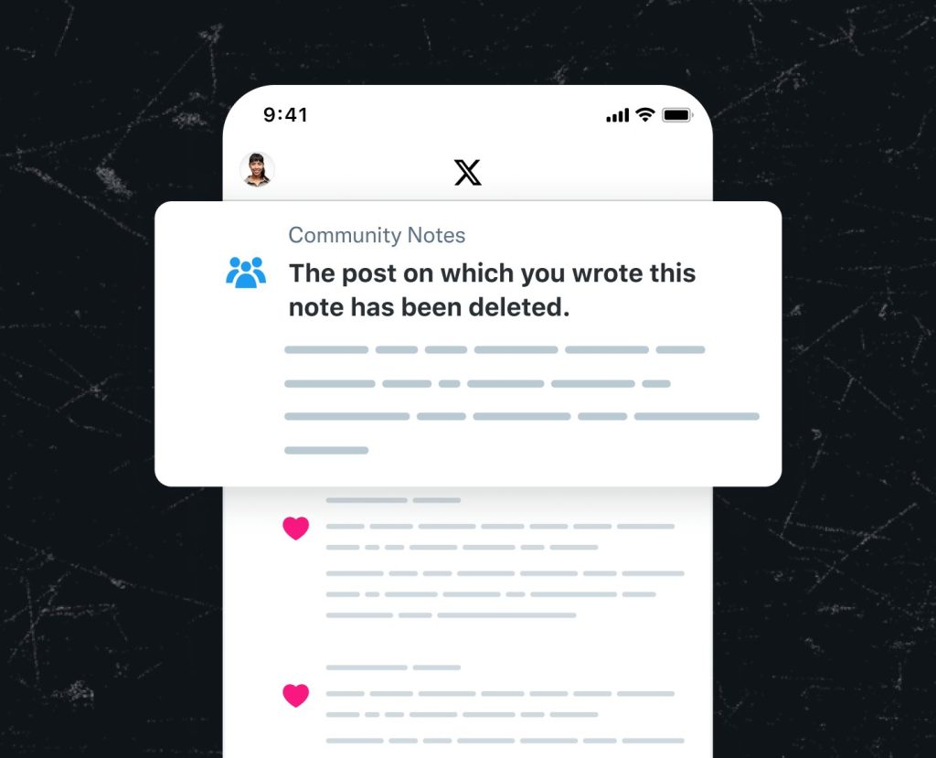 X to notify you when post on which you wrote a Community Note gets deleted x-to-notify-you-when-post-on-which-you-wrote-a-community-note-gets-deleted