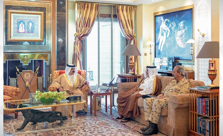 HM King receives HRH Crown Prince and Prime Minister