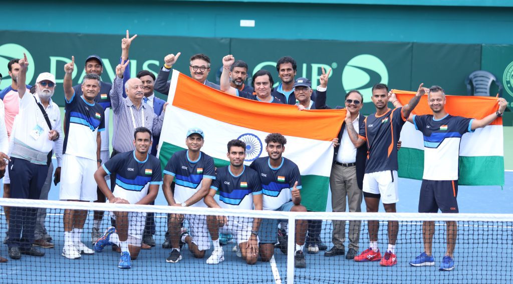 davis-cup:-rohan-bopanna-bids-adieu-in-style-as-india-thrash-morocco-4-1-in-world-group-ii-first-round-clash