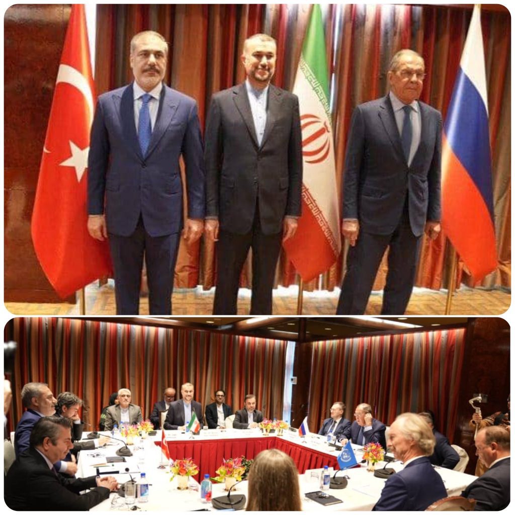 iranian,-russian,-turkish-fms,-un-envoy-discuss-syrian-situation