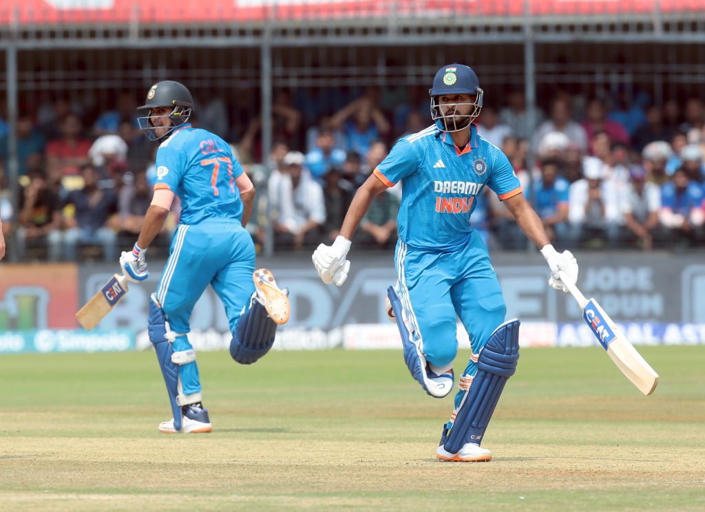 2nd ODI: Gill and Iyer centuries; Suryakumar and Rahul fifties propel India to mammoth 399/5 against Australia (ld) 2nd-odi:-gill-and-iyer-centuries;-suryakumar-and-rahul-fifties-propel-india-to-mammoth-399/5-against-australia-(ld)