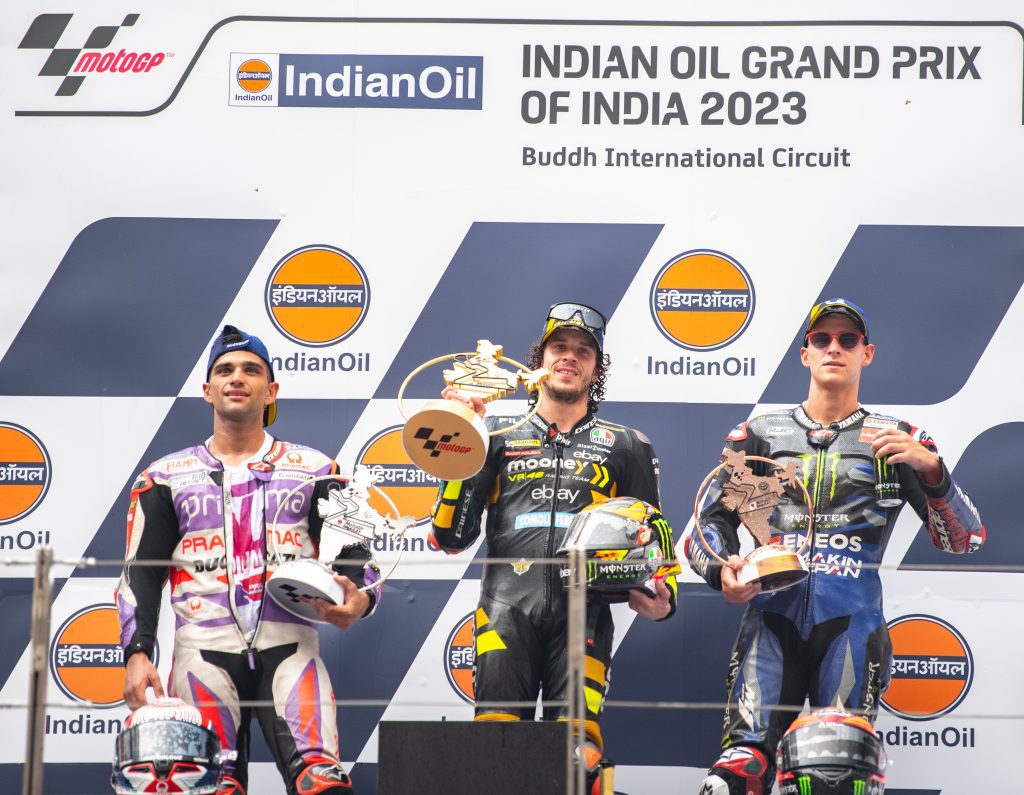 motogp:-want-to-give-my-heart-to-the-fans,-says-bezzecchi-after-clinching-inaugural-grand-prix-of-india