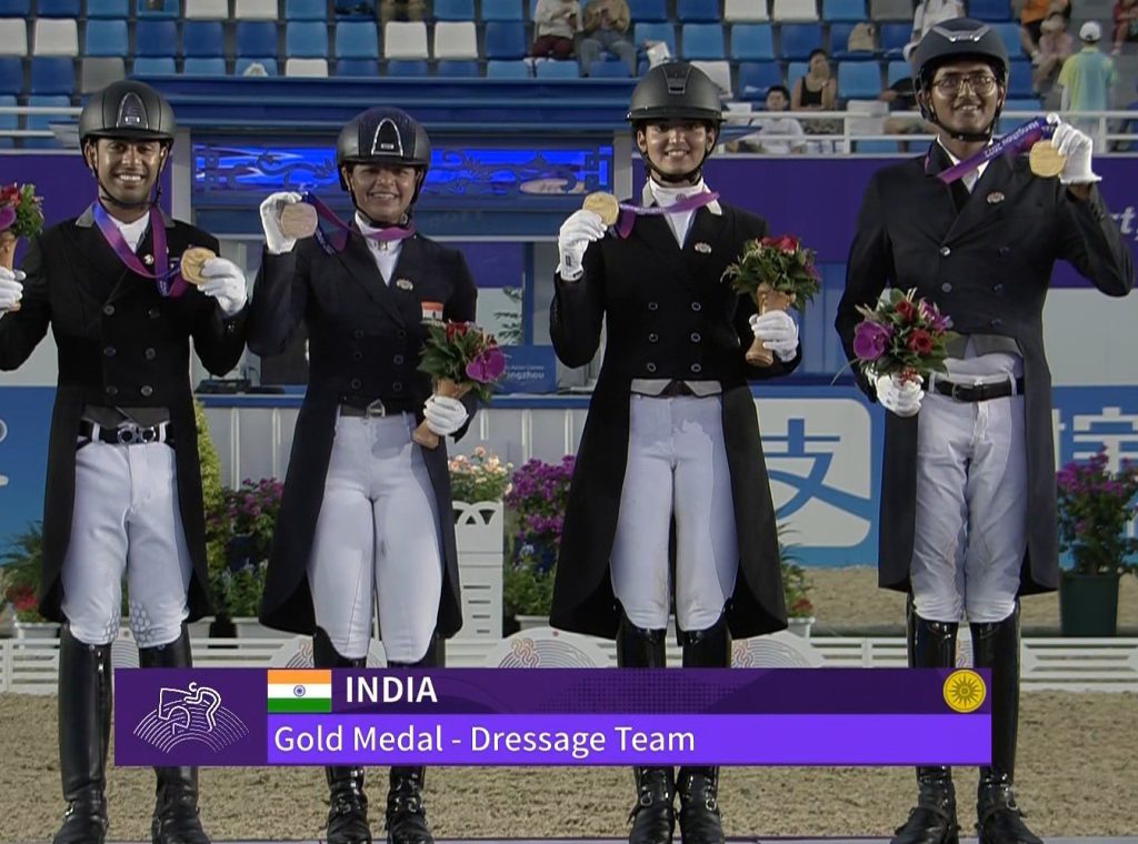 asian-games:-india-make-history,-claim-gold-medal-in-team-dressage,-first-medal-in-dressage-after-4-decades