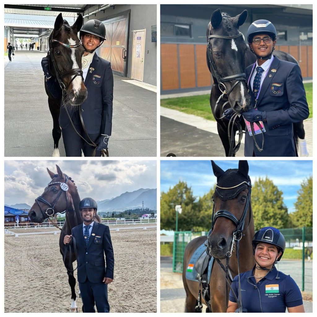 pm-hails-indian-equestrian-dressage-team-for-winning-gold-at-asian-games