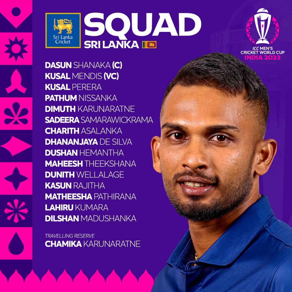 World Cup: Sri Lanka announced their World Cup squad, Chameera, Hasaranga left out due to injury world-cup:-sri-lanka-announced-their-world-cup-squad,-chameera,-hasaranga-left-out-due-to-injury