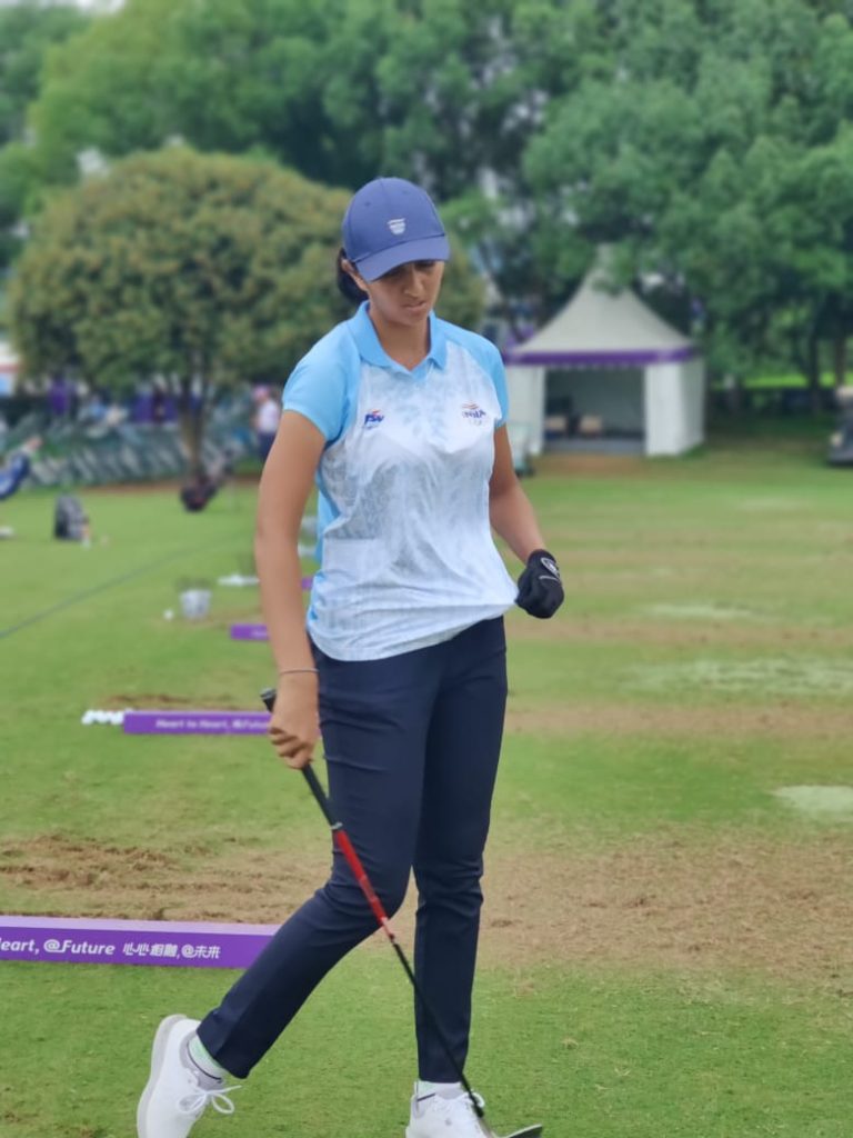 asian-games:-aditi-seven-shots-ahead,-set-for-historic-golf-gold;-indian-women-golfers-in-top-spot