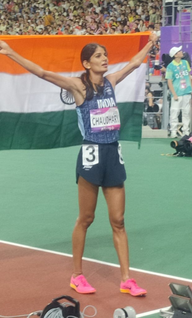 asian-games:-parul-chaudhary-wins-historic-gold-in-5000m-race