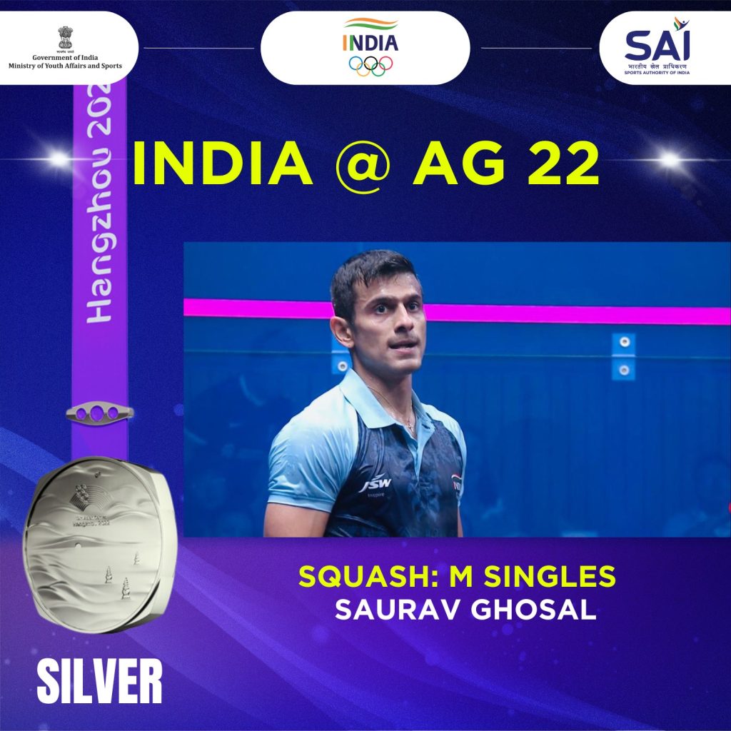 Asian Games: Saurav Ghosal loses in final, bags second silver in men’s singles after nine years asian-games:-saurav-ghosal-loses-in-final,-bags-second-silver-in-men’s-singles-after-nine-years