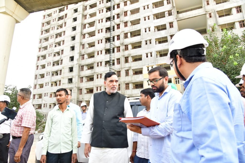 Anti-dust campaign: Gopal Rai conducts surprise inspection of NBCC project site anti-dust-campaign:-gopal-rai-conducts-surprise-inspection-of-nbcc-project-site
