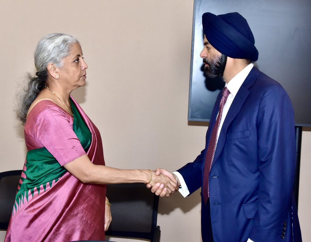 Sitharaman meets World Bank President Ajay Banga sitharaman-meets-world-bank-president-ajay-banga