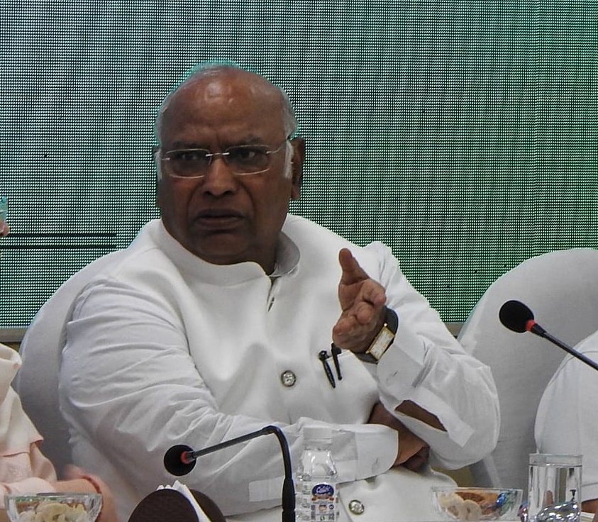 Height of loot and hypocrisy: Kharge slams PM Modi over 18% GST on Ganga water height-of-loot-and-hypocrisy:-kharge-slams-pm-modi-over-18%-gst-on-ganga-water