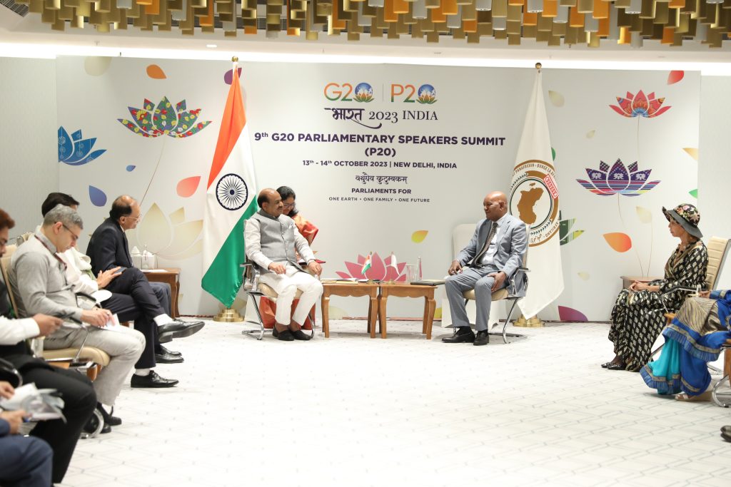 Om Birla meets Parliamentary representatives of G20 nations ahead of P20 summit om-birla-meets-parliamentary-representatives-of-g20-nations-ahead-of-p20-summit