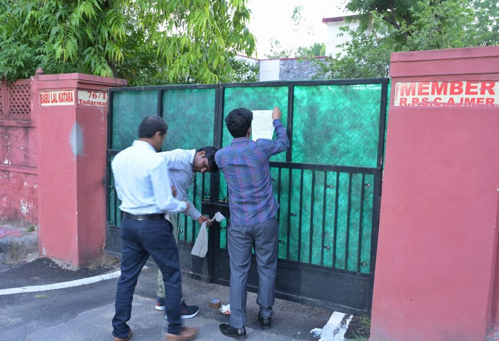 ED raids homes, offices of aides of Congress leaders in paper leak case in Rajasthan ed-raids-homes,-offices-of-aides-of-congress-leaders-in-paper-leak-case-in-rajasthan