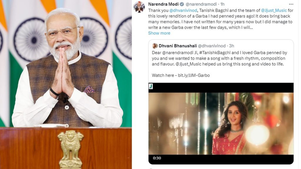 ‘Bring back many memories’: PM Modi thanks artists for rendition of Garba penned by him ‘bring-back-many-memories’:-pm-modi-thanks-artists-for-rendition-of-garba-penned-by-him