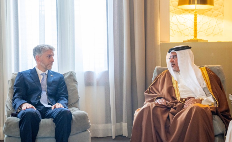 HRH The Deputy King meets with the newly appointed Ambassador of the United Kingdom to the Kingdom of Bahrain