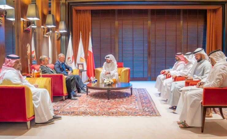 HH Shaikh Khalid bin Hamad meets ISF President