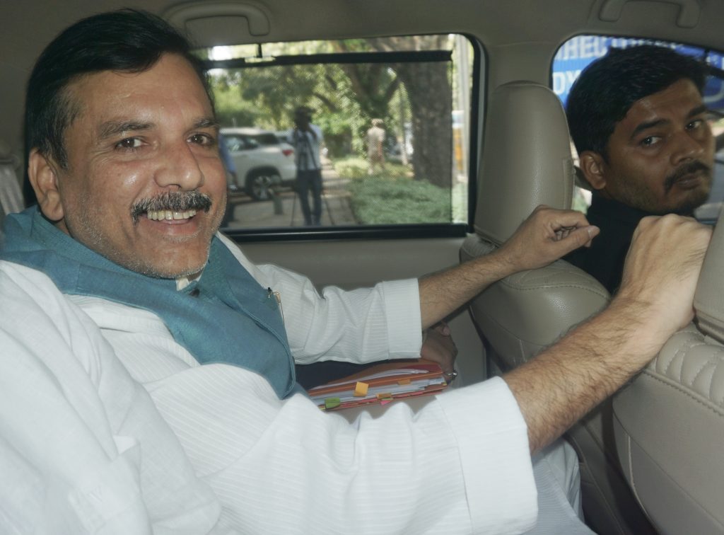 AAP leader Sanjay Singh moves SC against HC order upholding his
arrest by ED aap-leader-sanjay-singh-moves-sc-against-hc-order-upholding-his
-arrest-by-ed