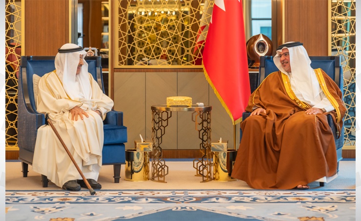 HRH the Crown Prince and Prime Minister meets with HE Abdulrahman Nasser Al Ohali and several members of the Al Ohali family