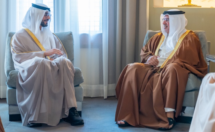 HRH the Crown Prince and Prime Minister meets the Ambassador of the United Arab Emirates to the Kingdom of Bahrain