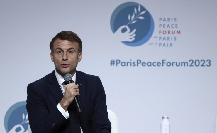 France’s Macron says melting glaciers are ‘an unprecedented challenge for humanity’