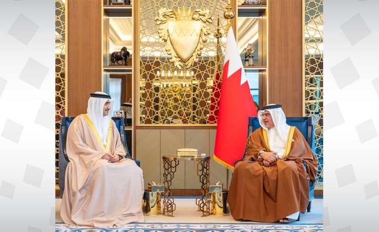 HRH the Crown Prince and Prime Minister meets the Chairman of the Bahrain Telecommunications Company (Beyon) and the Deputy Chairman of Beyon and Chairman of Bahrain Network (BNET)