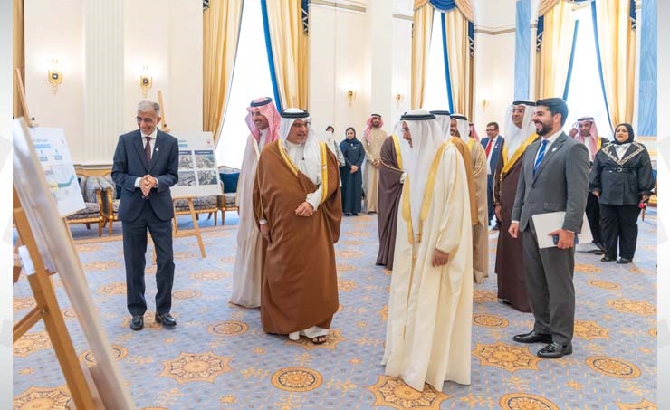 HRH the Crown Prince and Prime Minister visits the Al Fateh Highway development project to mark its official opening