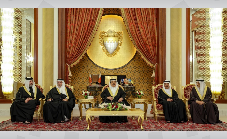 HM King receives HRH Crown Prince and Prime Minister, Cabinet members