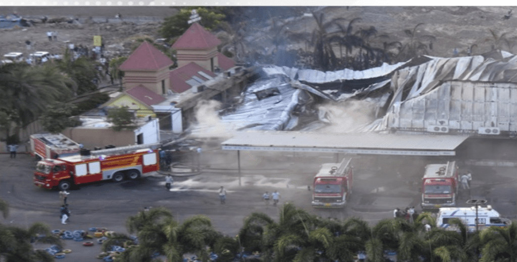 At least 27 people killed in a fire at an amusement park in western India, police say