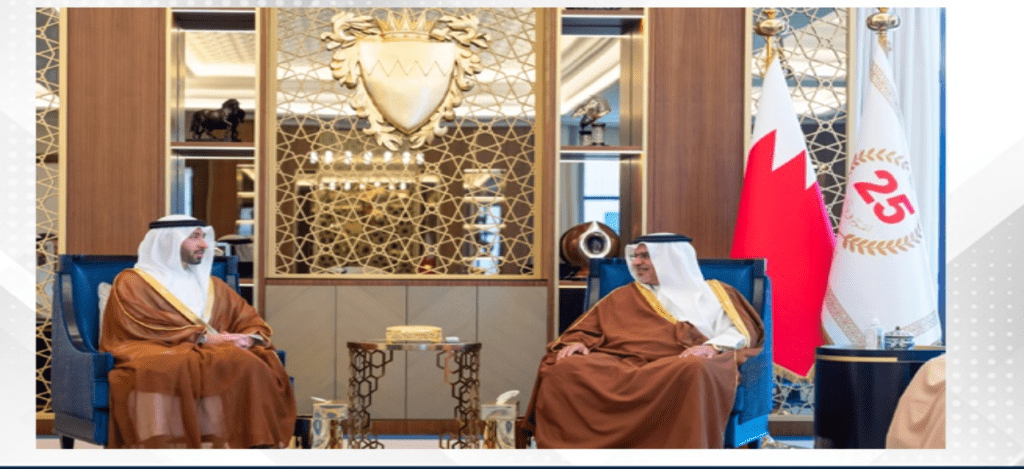 HRH the Crown Prince and Prime Minister meets with the Managing Director and Group CEO of M42