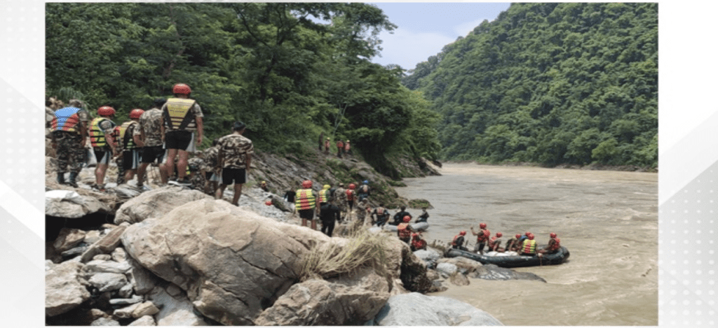 Rescuers in Nepal recover 11 bodies after a landslide swept 2 buses full of people into a river