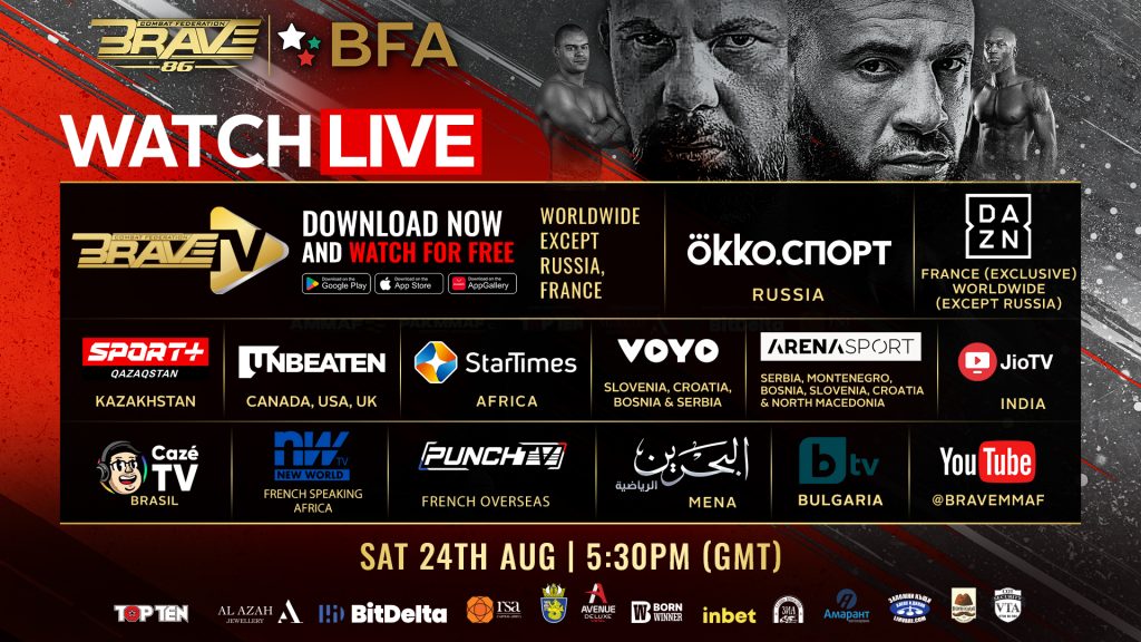 Record-breaking BRAVE CF event in Bulgaria to be broadcast around the world on biggest networks