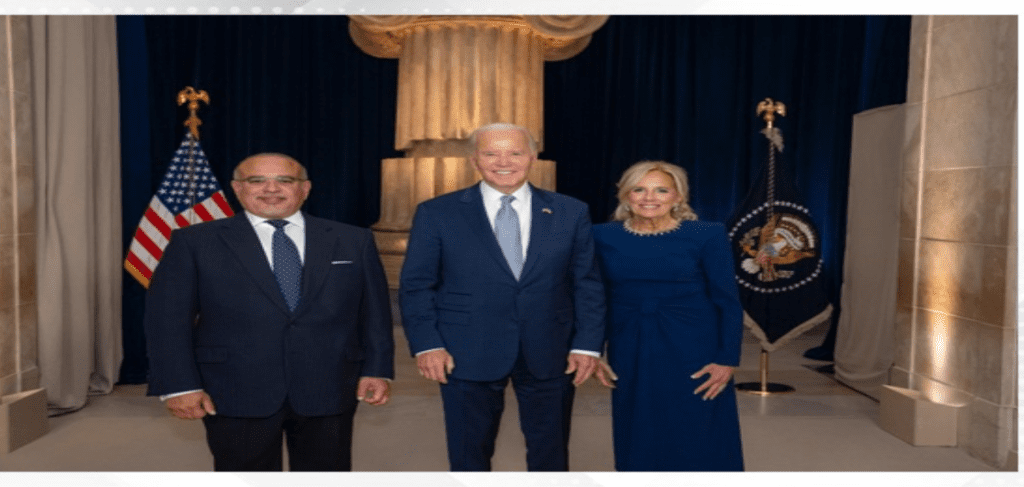 HRH the Crown Prince and Prime Minister attends a reception held by the US President, Joe Biden at the UNGA 79