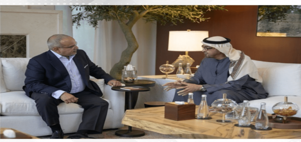 HRH the Crown Prince and Prime Minister meets with the President of the United Arab Emirates